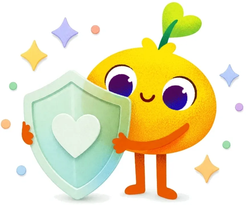 Sunny hugging a privacy shield